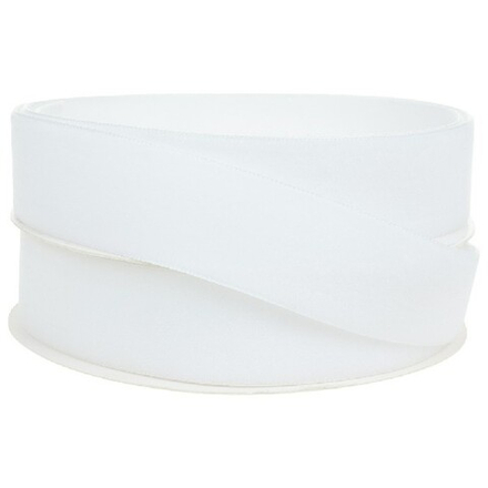 Лента декоративная (бархат) 25ммx10ярд (Белый)