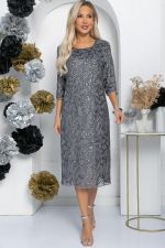 Платье Объятие ночи (серое) П11563 LT Collection