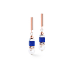 Серьги Coeur de Lion Blue Rose Gold 4354/21-0759