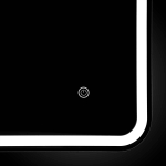 Зеркало LED VLM-3VC6007 600х700 c сенсорным выключателем и диммером