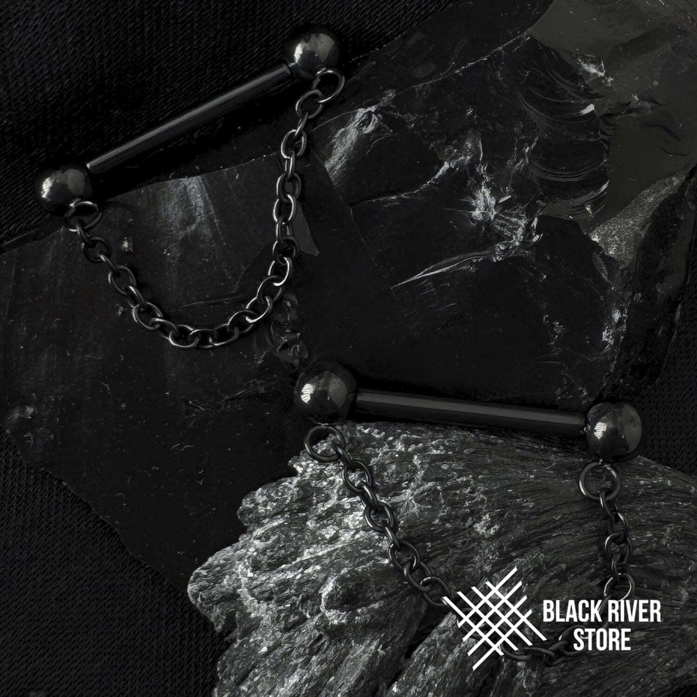 Штанга Classic Chain PVD Black Б/Р 1.6мм