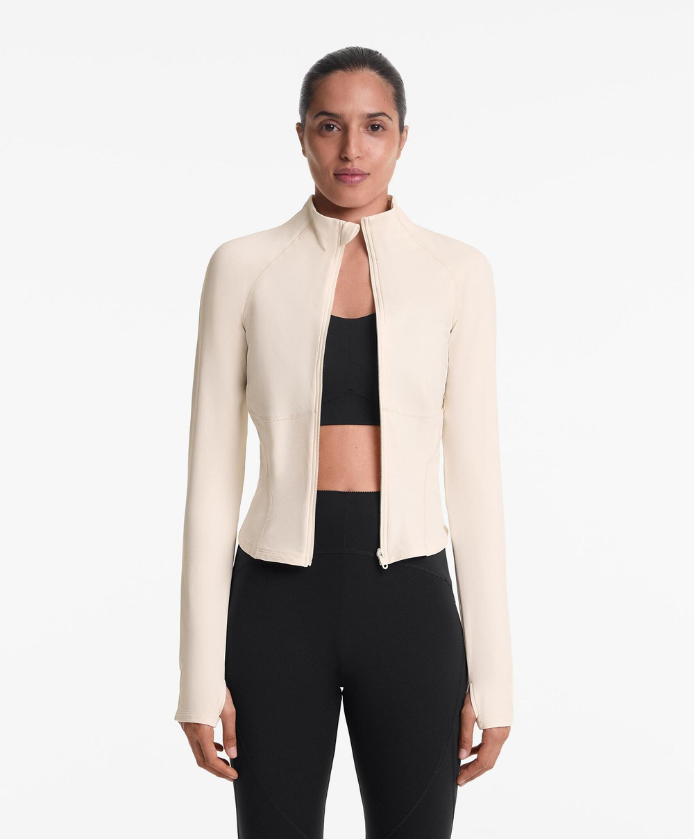 Oysho Легкая и теплая высокотехнологичная куртка Running, экрю