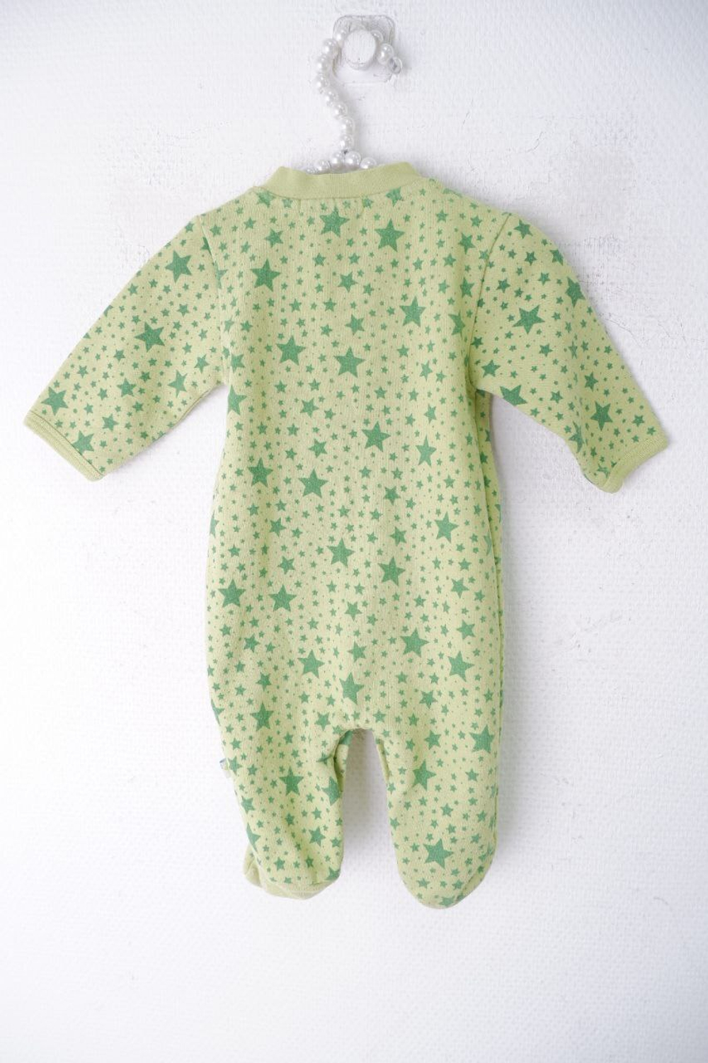 Боди зеленое красивое на 0-3 месяца