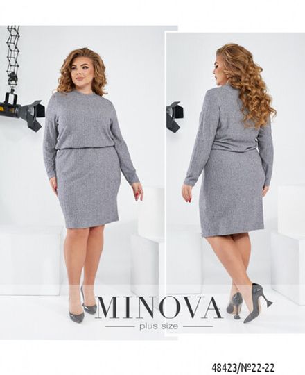 Платье 22-22-серый Minova Фото 1