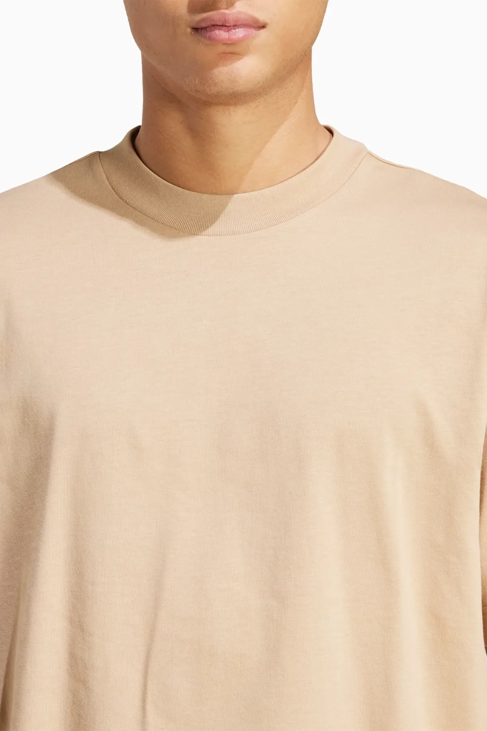 Футболка adidas Essentials Loose Fit 3 Bar Logo - бежевый