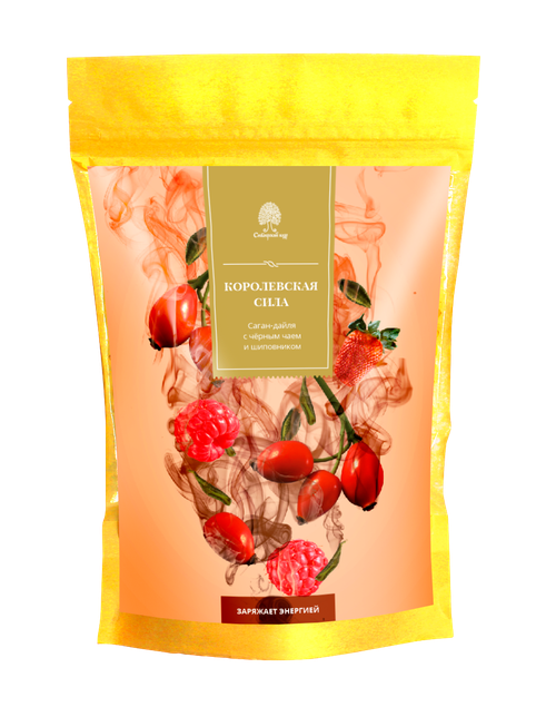 Чайный напиток Саган-дайля с черным чаем и шиповником / 50 г / Сибирский кедр