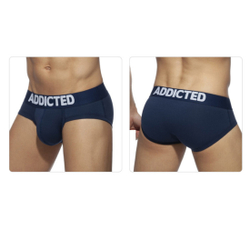 Мужские трусы брифы темно-синие Addicted AD2076-16
