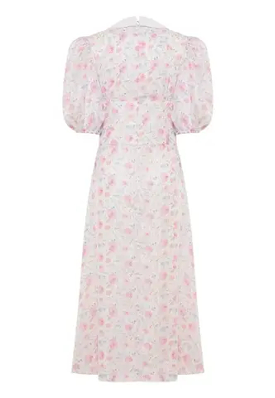 Платье миди летнее с бантом