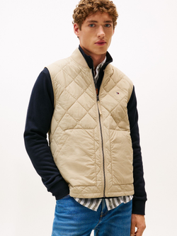 Утепленный жилет Tommy Hilfiger Water-Repellent Insulated Quilted Vest Sandalwood