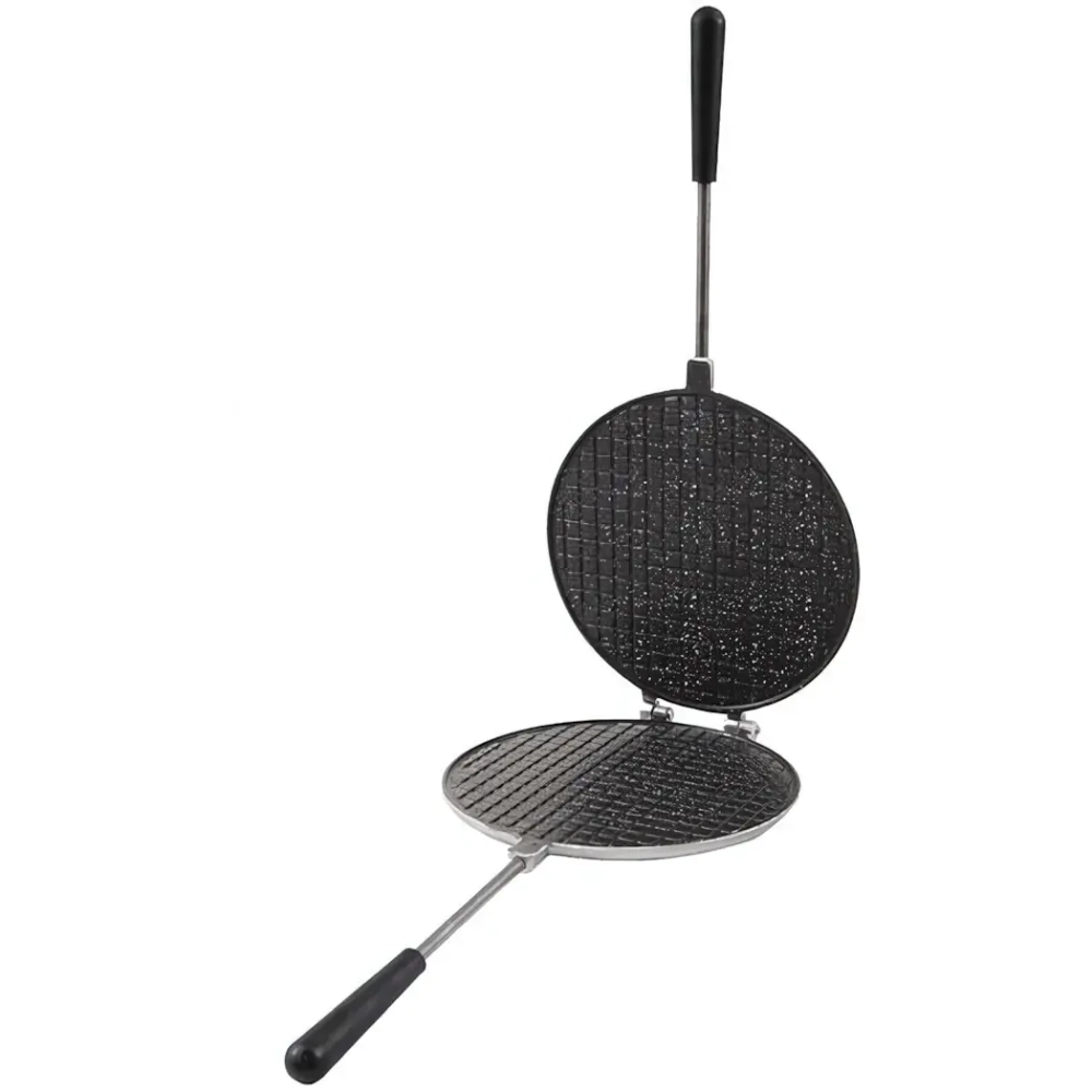 Форма для выпечки «вафельница» (диаметр 200мм), АП (темный мрамор)