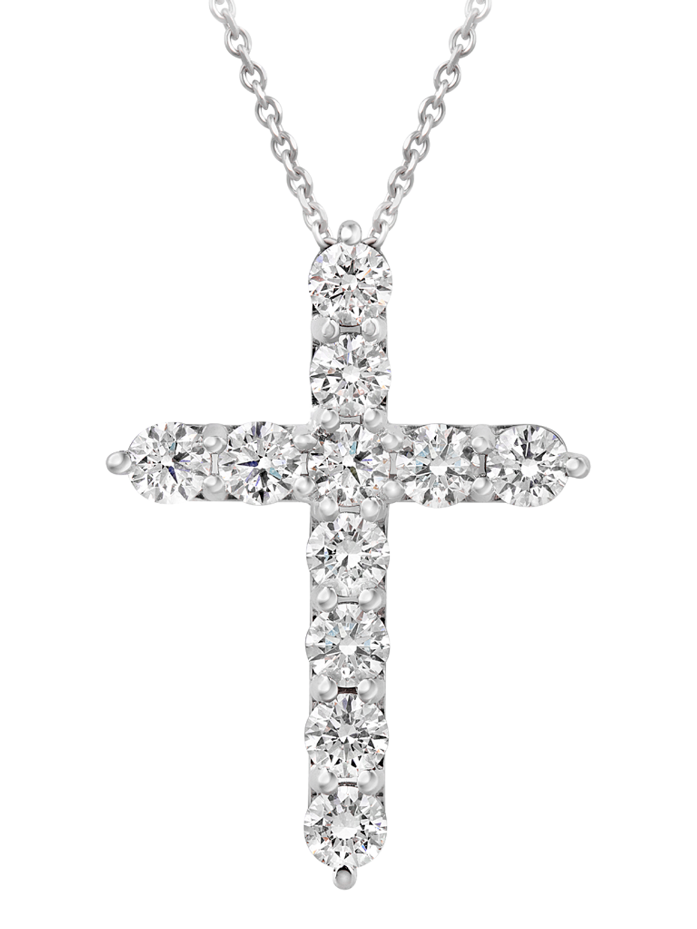 Колье-крест с бриллиантами массой 0.7ct