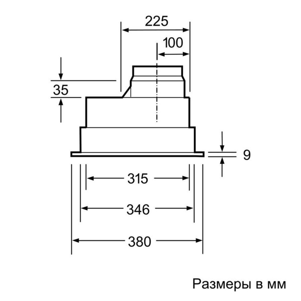 Встраиваемая вытяжка BOSCH DHL555BL Serie 4