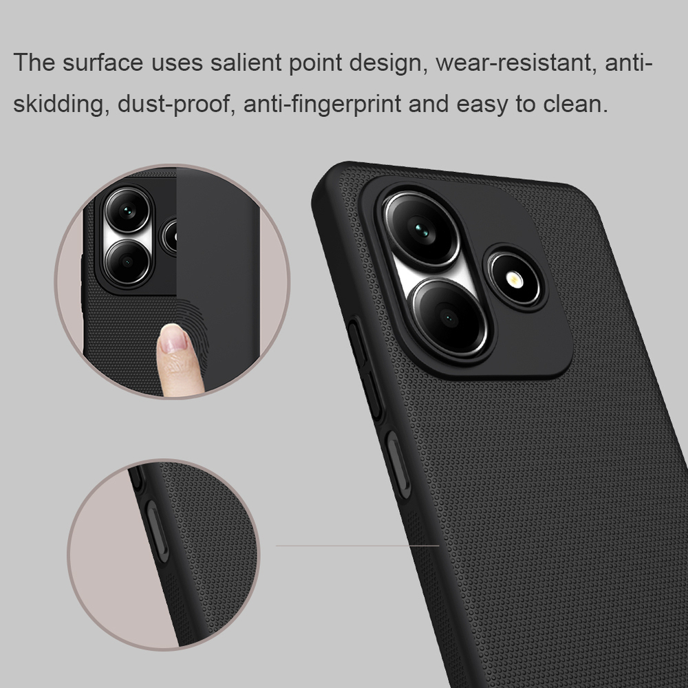 Тонкий жесткий чехол от Nillkin для смартфона Xiaomi Redmi Note 14 5G, серия Super Frosted Shield