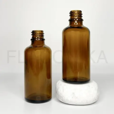 Флакон стекло 50 мл (18) коричневый Китай