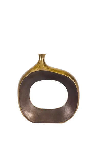 Ваза металлическая золото