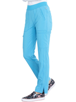 Брюки медицинские женские Cherokee CK065A с поясом в рубчик, винный, 48