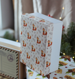 коробка КС-03 (15х20х8) Лисы БЕЛОЕ дно