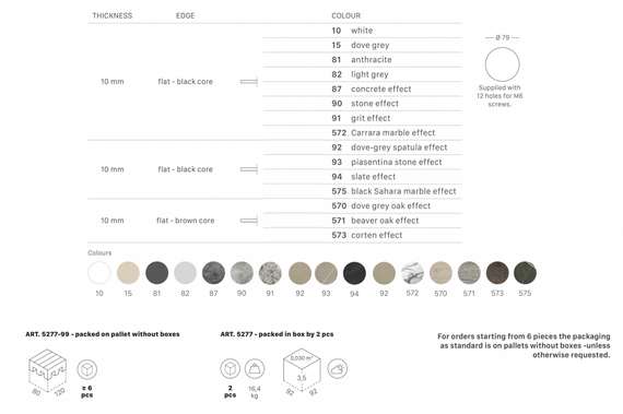 Compact Laminate для подстолья Nemo, Domino, Tiffany, Cross