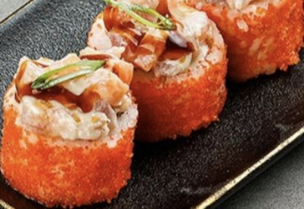 Ролл с тартаром из утки