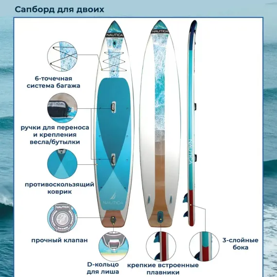 Сапборд Nautica Tandem 457 см