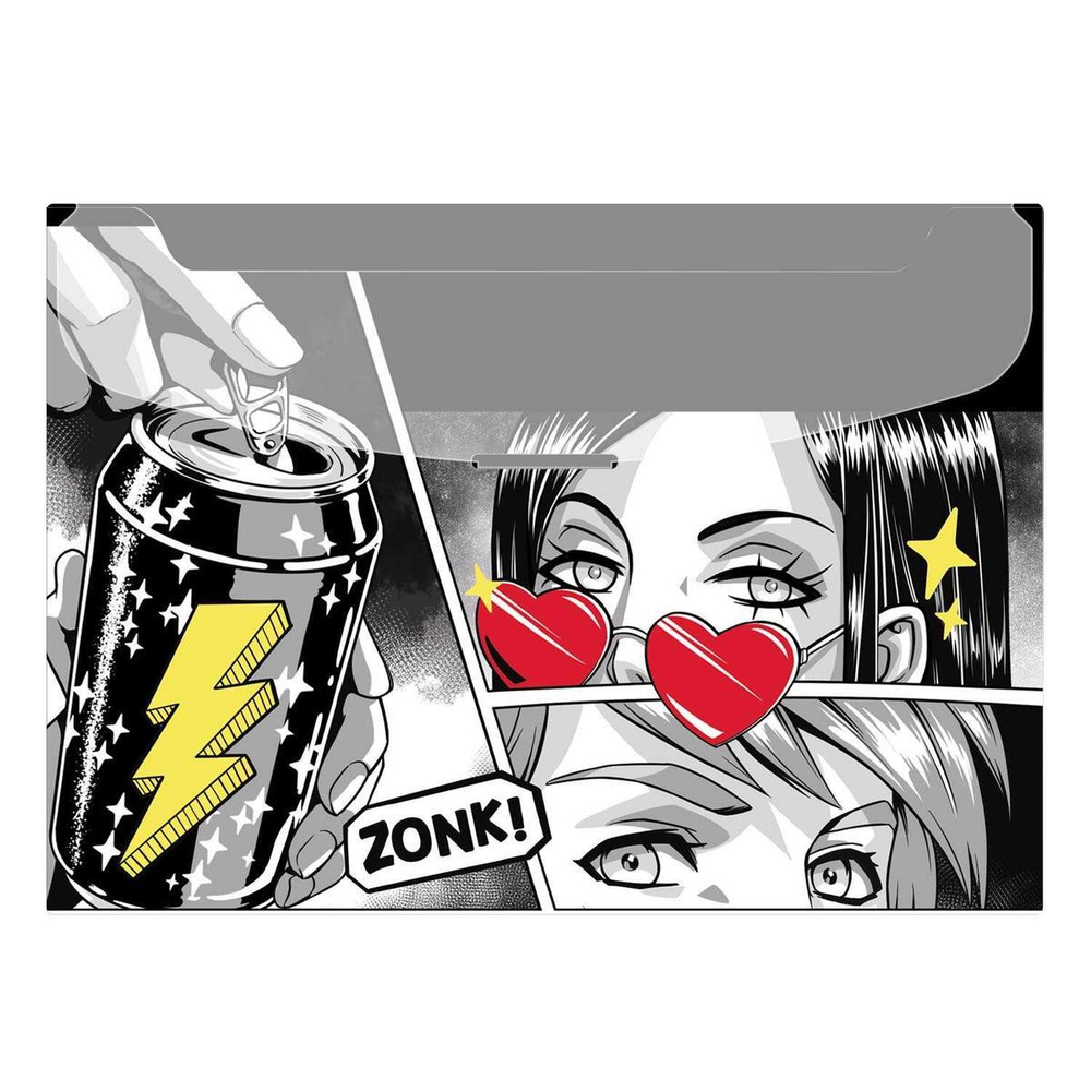 Папка для документов А4 пластиковая "Герои аниме комикс" (Феникс+)