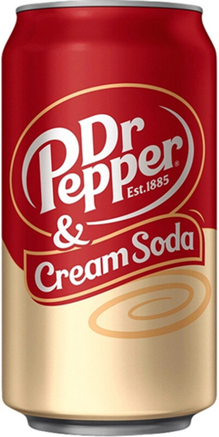 Газированный напиток Доктор Пеппер Крем Сода / Dr. Pepper Cream Soda 0.355 - банка