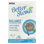 NOW Foods, Better Stevia®, Balance™, с хромом и инулином, 100 пакетиков по 1,1 г (0,039 унции)
