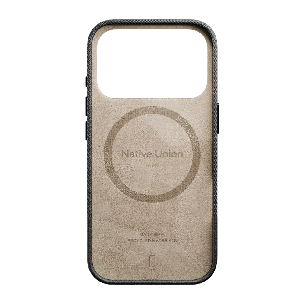 Кожаный чехол MagSafe Native Union (Re)Classic Case для iPhone 17 Pro Гибридный чехол из экокожи с зернисто-текстурированным контрастом и вырезом для Контроллера камеры