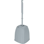 Набор для туалета Plast Team Melange 140х420 мм (подставка + ёрш) серый шторм