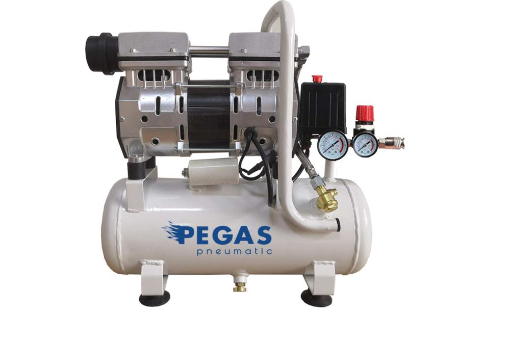 Бесшумный компрессор Pegas pneumatic PG-601 безмасляный 6615