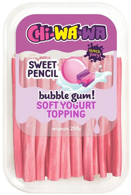 Жевательный мармелад Chi-Wa-Wa Minibox Бабл-гам сладкий (карандаш) 250г
