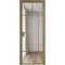 Алюминиевая дверь 10AG шампань остеклённая