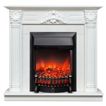 Каминокомплект Real Flame Stefania WT-F614 с очагом Fobos Lux Black (без пульта)