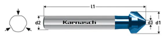 Зенковка Karnasch, артикул 20.1785