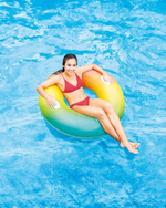 Круг для плавания "Цветной вихрь" с ручками 122 см от 9 лет 58202/134457 (Intex)