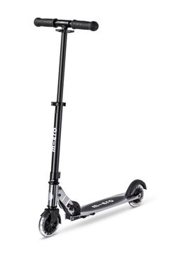 Самокат Micro Sprite LED, серебристый хром