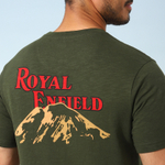 Футболка мужская Royal Enfield, цвет - темно-оливковый, размер - L, арт. RLATSA230556 (TSA230012DARK OLIVE)