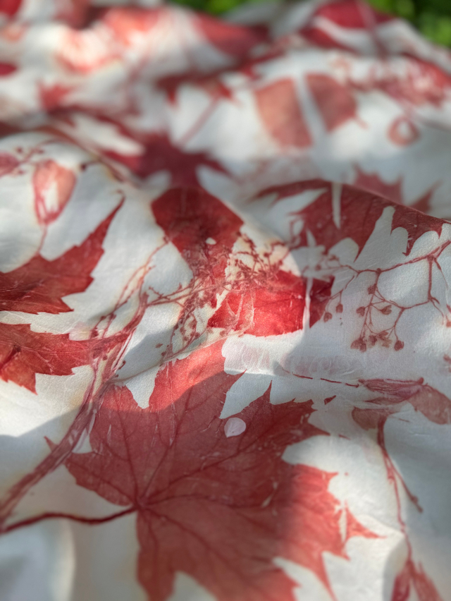 Шелковый платок «Клубника со сливками»