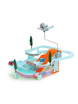 Игровой набор Автотрек Железнодорожный с самолетом (A333-23)