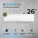 Сплит-система Quattroclima Verona QV-VE09WAE/QN-VE09WAE, инверторная, для помещения до 26 кв.м.