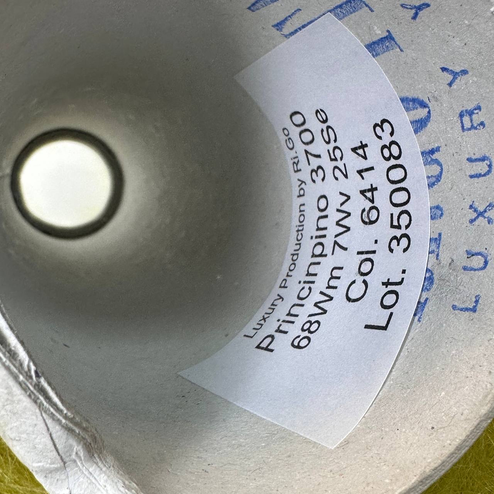 PRINCINPINO - Ri.Go; 68% кидмохер, 25% шелк, 7% меринос; 370м/100гр; col. 6414, цвет: горчично-жёлтый; S501