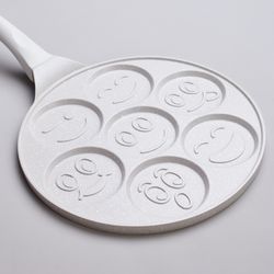 СКОВОРОДА AGNESS "СМАЙЛ"ДЛЯ ОЛАДИЙ С АНТИПРИГАР.ПОКРЫТИЕМ ДИАМЕТР=26.5 СМ.(КОР=6ШТ)