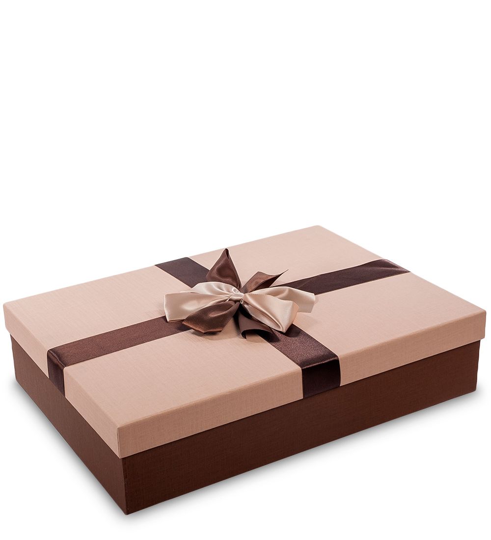 WF-22/3-A Коробка «Прямоугольник» цв.коричн./беж.