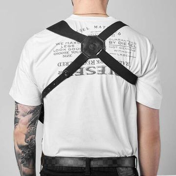 Кобура ПУ-3 оперативная / Натуральная кожа черная