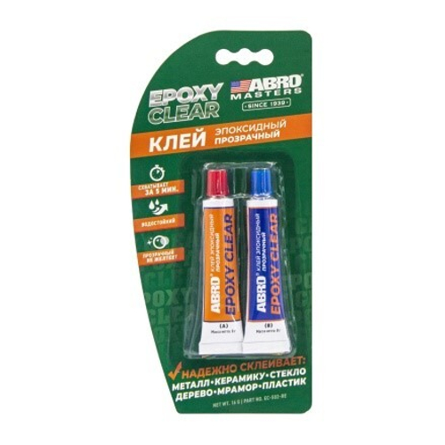 Клей эпоксидный 16 гр Прозрачный (ABRO)