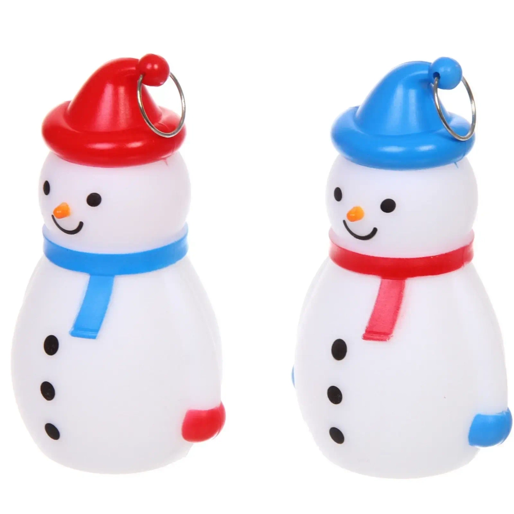 Сувенир с подсветкой «Снеговичок в колпачке», микс