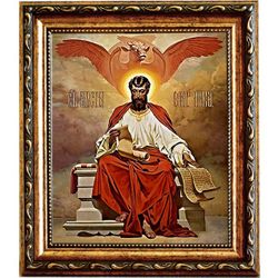 Лука Святой апостол и евангелист. Икона на холсте.