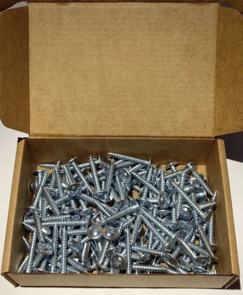 Саморез с прессшайбой 4.2х38 острый оцинк. 1кг