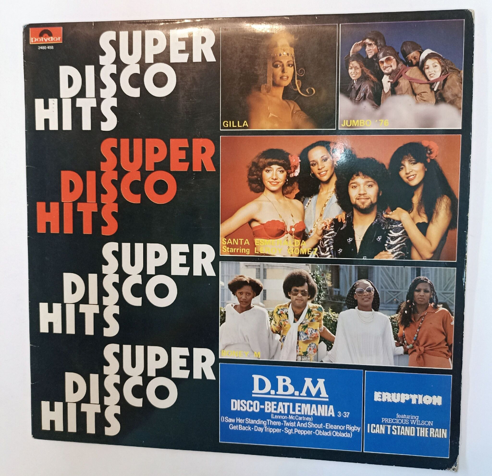 Винтажная виниловая пластинка LP Сборник Super Disco Hits Vol. 1 (Гонконг 1977)