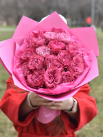 Букет из пионовидных роз Кантри Блу